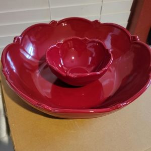 New! Pincesshouse Pavillion Berry Serving Bowl Set